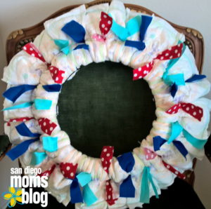 diaper wreath Diaper wreath