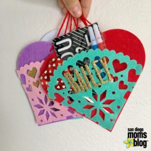 DIY Valentine felt heart