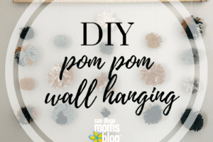 pom pom diy wall hanging