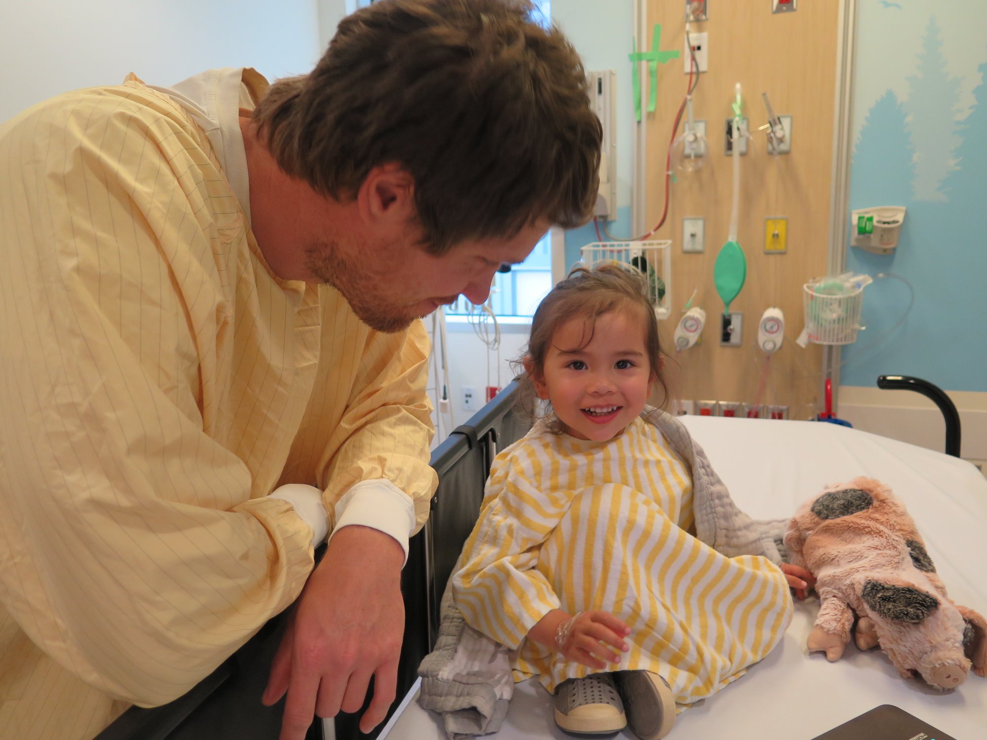 SMA awareness - child on the hospital bed