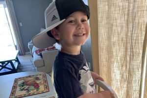 My Son Wearing His Dad's Hat Sideways