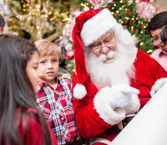 santa with kids, ultimate guide to the holidays