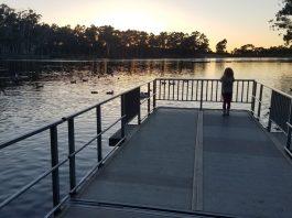 Chollas Lake Dock at Sunset