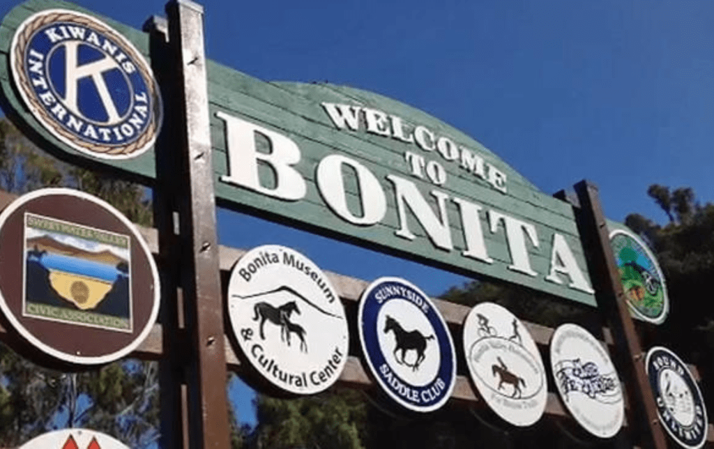welcome to bonita sign
