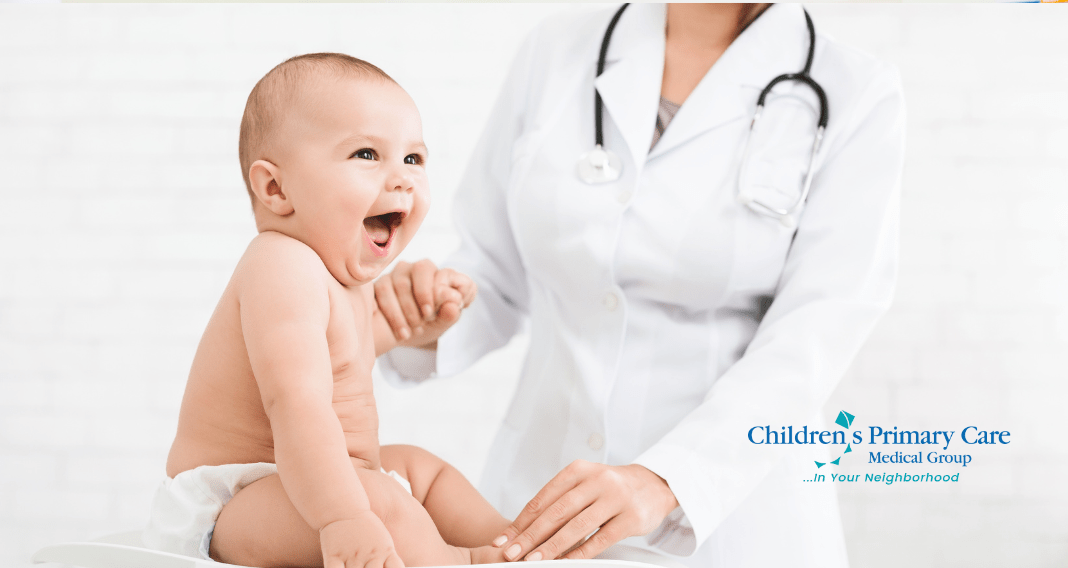pediatrician with child