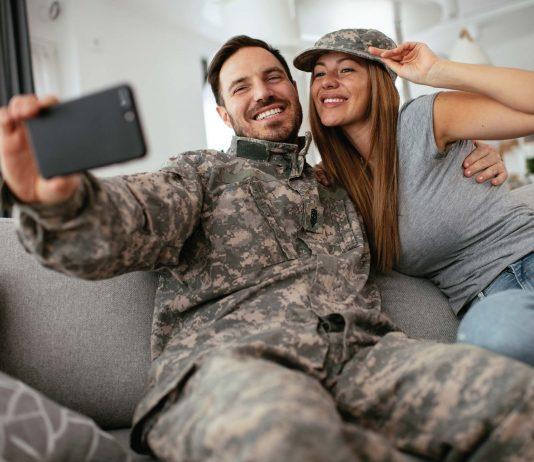 cox salutes military couple