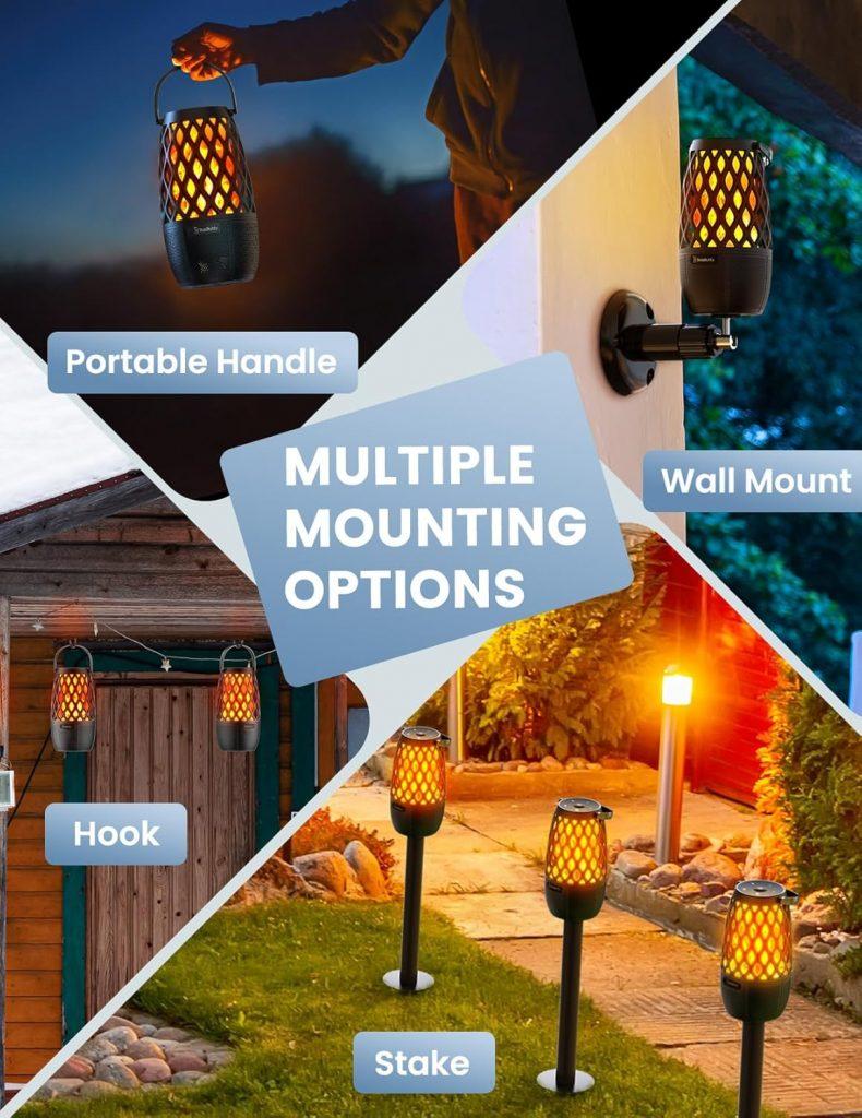 Upgraded Outdoor Bluetooth Speaker with Lights