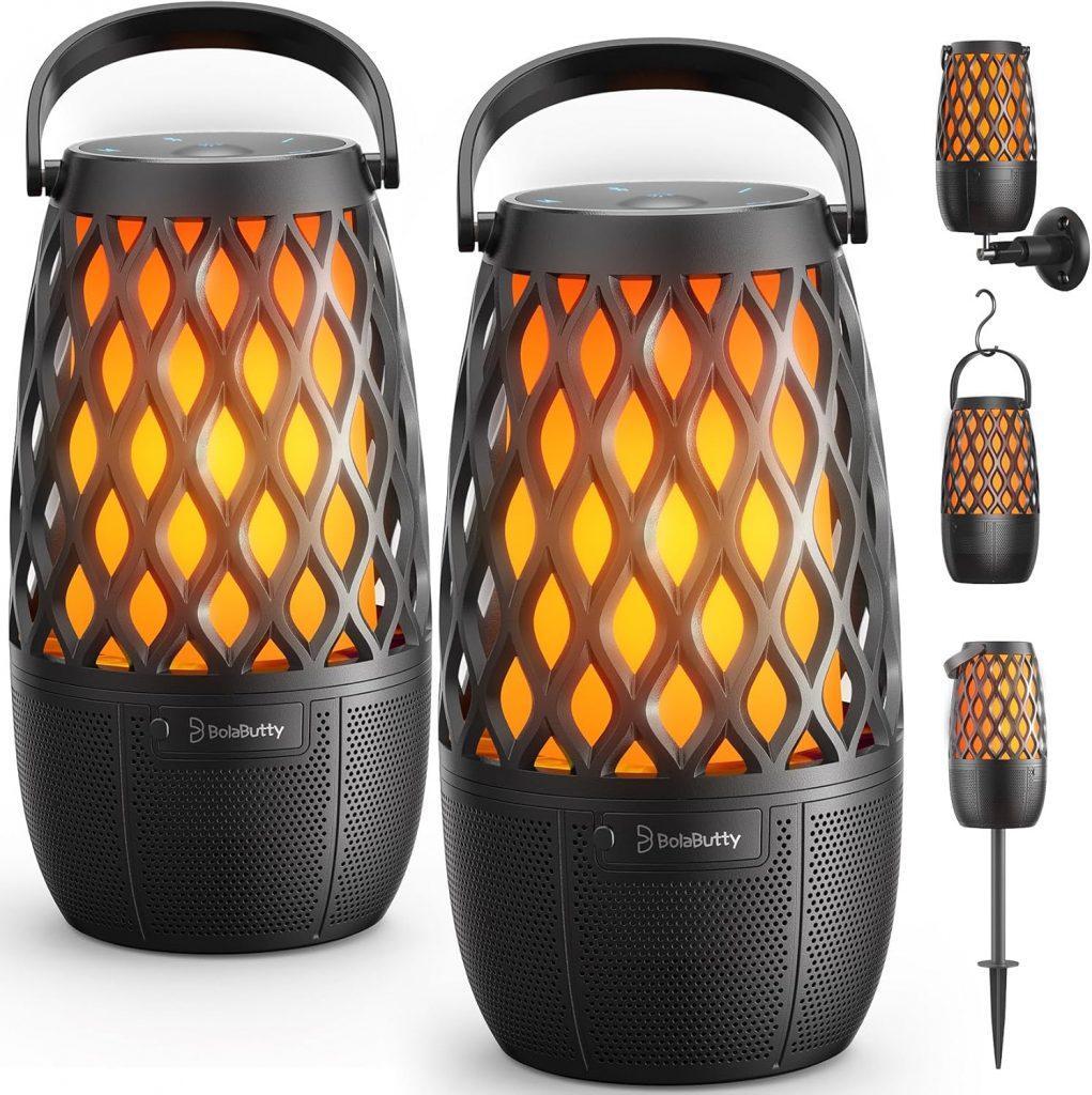 Upgraded Outdoor Bluetooth Speaker with Lights