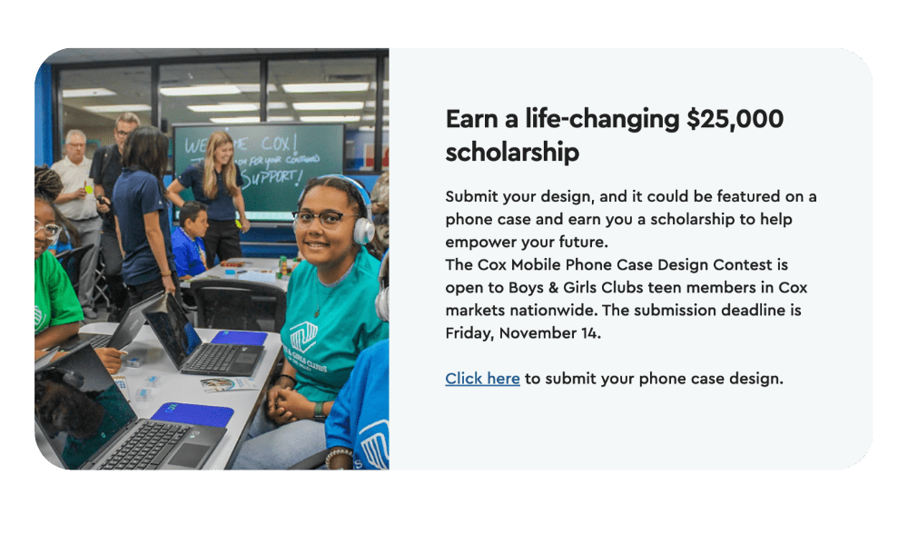 cox mobile scholarship