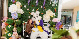 photo with the easter bunny