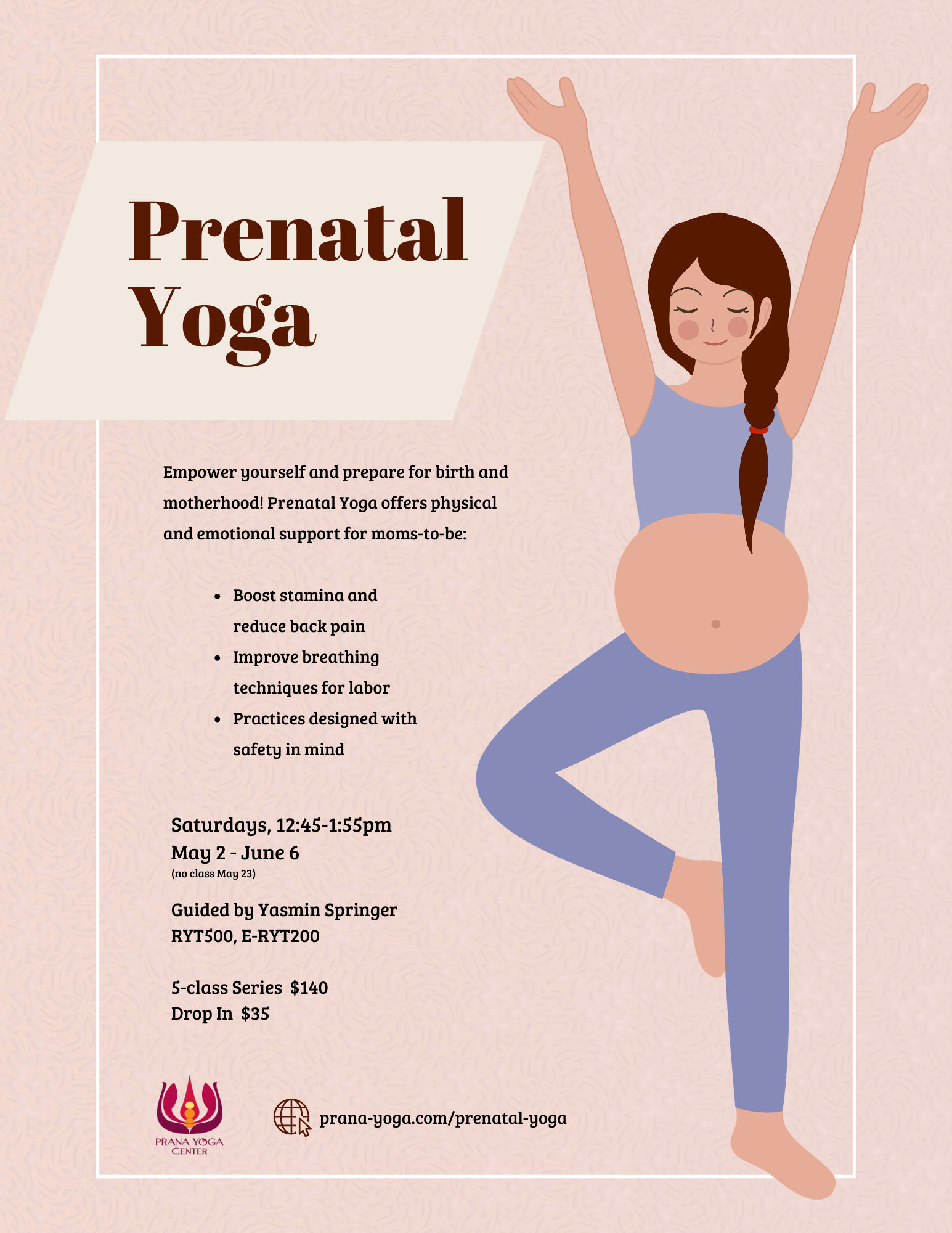 Prenatal Yoga: a five weeks series