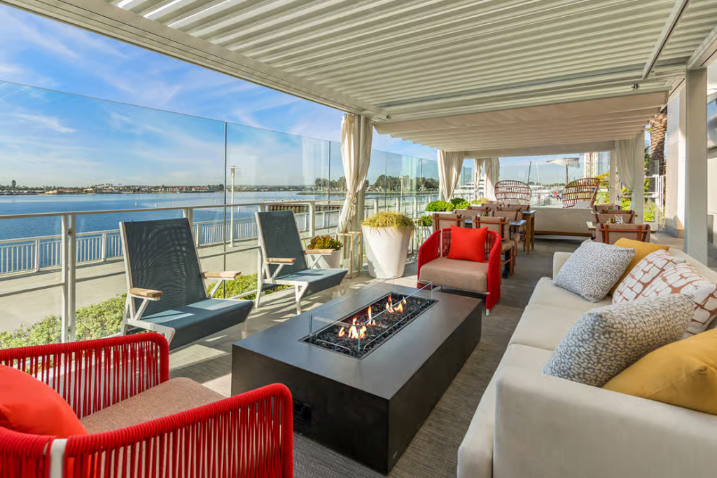HiltonSanDiegoBayfront_firepit3 ResortPass San Diego